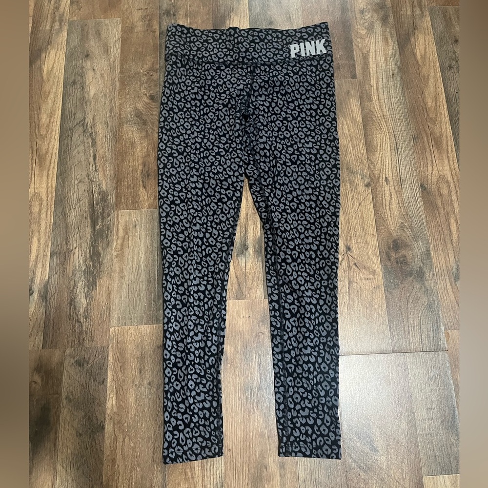 Victoria's Secret Gray Leopard Leggings